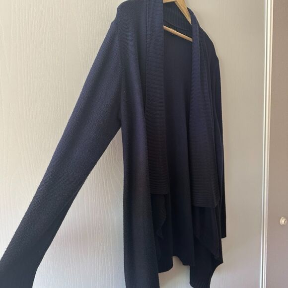 Torrid Womens Plus Soft Open Knit Cardigan Blue Draped‎ Sweater Size 1X - Picture 2 of 5